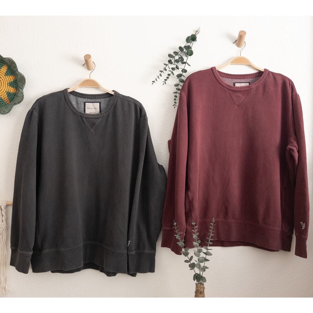 American Eagle Super Soft Sweatshirts 2 Piece Bundle Size XL  some pilling